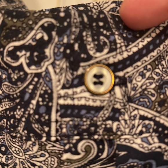 Westport 1952 long sleeve blue blouse with design - Picture 5 of 6